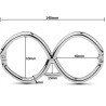 KINKgear Menottes de poignets Hex 15cm